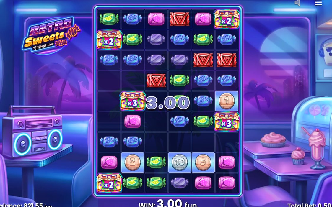 Rutnätet under pågående free spins